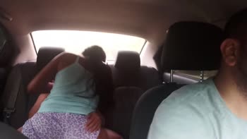 BekaGrey's Steamy Uber Ride: Brunette Latina Fucks in the Backseat
