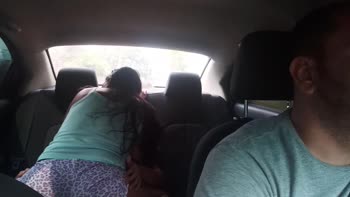 BekaGrey's Steamy Uber Ride: Brunette Latina Fucks in the Backseat