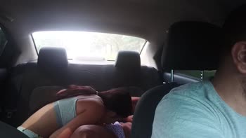 BekaGrey's Steamy Uber Ride: Brunette Latina Fucks in the Backseat