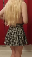 KujoMikomi's Cute Blonde Tease: Butthole Winks and Seductive Strips