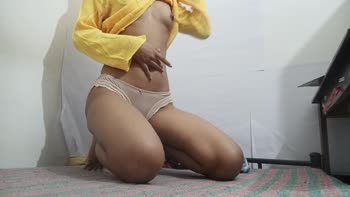 desi_girl23 - Desi Girl 23's Sultry Solo: Big Ass Indian Teen (18+) Masturbates in Pajamas