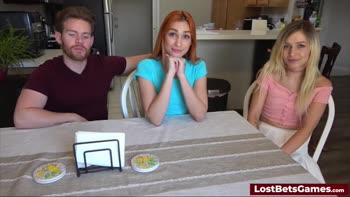 Game's Naughty Strip Challenge: Redhead & Friends Get Naked