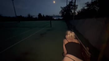 YoungLovelyLory's Shameless Vacation Betrayal On The Tennis Court