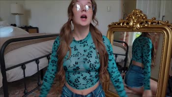 Nerdy Cutie Sableheart7249 Bares All: Tiny Tits & Nipples Uncovered