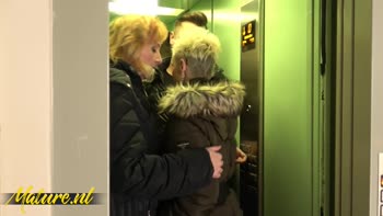 Granny's Foursome Frenzy: Sharing One Lucky Guy's Cock