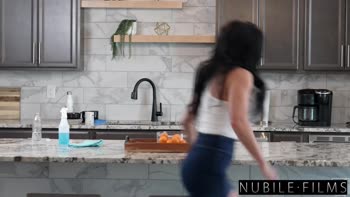 Wet & Wild Playful Kitchen Morning Fuck with Busty Raven Haired Beauty Jennifer White - S21:E3