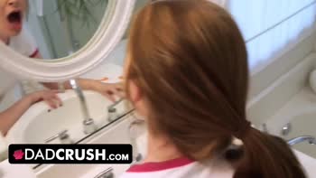 Step Dad's Secret: Redhead Step Daughter's Expert BJ Leads to Creamy Surprise