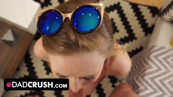 Step Dad's Surprise: Lanna Carter's Big Dick Blowout