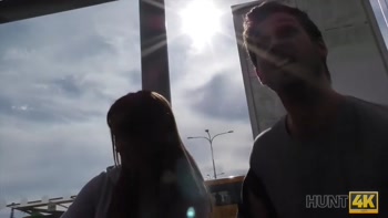 HUNT4K. Crazy fucking action performed by lovely dollface for money