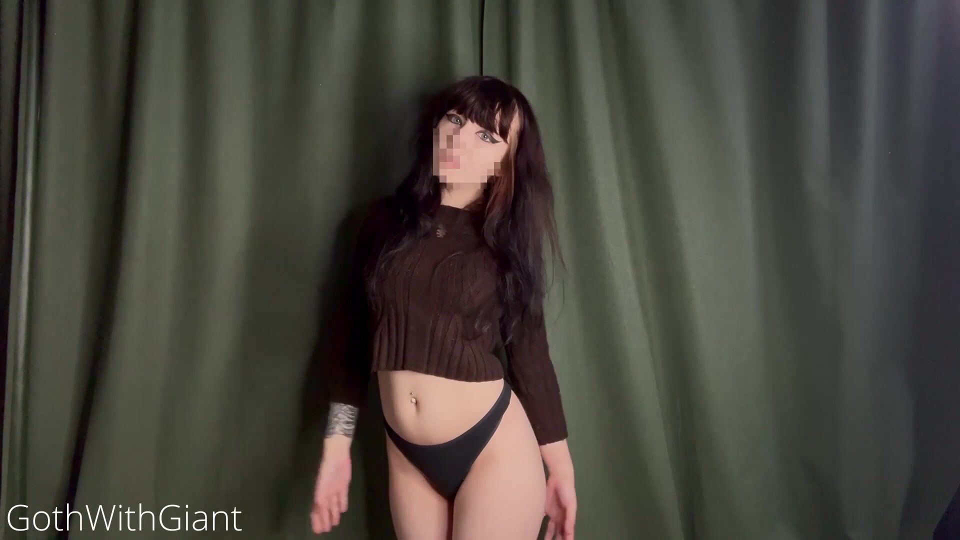 Tiny Goth Girl Destroyed by her Giant Boyfriend - Intense, Shaking Orgasm