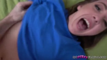 Slutty Stepsister Taylor Pierce Takes Stepbro's Cum After Catching Him and His Porn Collection