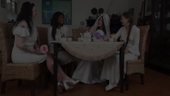 VIP4K. A Bride with Big Tits rides a Stripper right in front of her future Husband