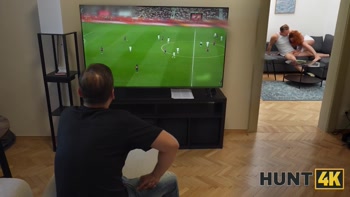 HUNT4K. He Sold His Girlfriend's Big Natural Tits for Game