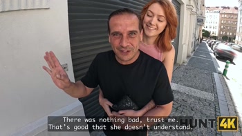 HUNT4K. He Sold His Girlfriend's Big Natural Tits for Game