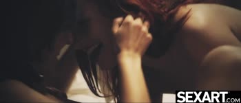 Redhead Lesbiangirlfriends Leila Smith and Emylia Argan Get Cozy