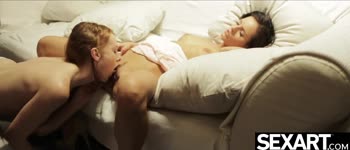 Kari Sweet & Linda Sweet's Intense Redhead-Brunette Lesbian Licking