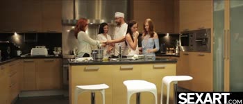 Kari Sweet & Linda Sweet's Intense Redhead-Brunette Lesbian Licking