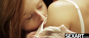 Kari Sweet & Linda Sweet's Intense Redhead-Brunette Lesbian Licking