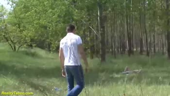 Wild Teen (18+)'s First Public Forest Fling