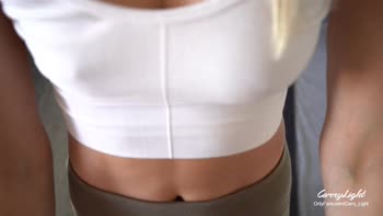 CarryLight MILF Spontaneously Seduces Step Son in POV Yoga Pants Cum Quick