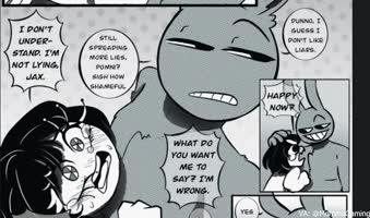 Mommag's Heartfelt Romance in Digital Circus: Pomni's Cartoon Fantasy