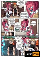 LatiinPorn's Sultry Cartoons: Big Penis & Buxom Babes Combine