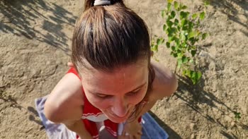 GrustinaNectaria's Amateur Russian Delight: A Big Dick Blowjob