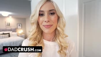 Horny Step Dad Can't Resist Busty Blonde's Big Assets, Bangs Her Hard