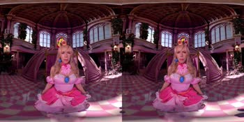 Kay Lovely's Sultry Princess Peach Fantasy in VR