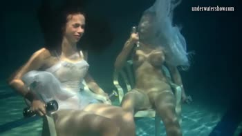 Russian Teen (18+) Goddesses Dive into Sensual Underwater Acrobatics