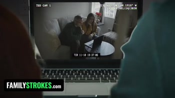 Perv stepmom and stepdad expose their naughty stepdaughter Jessae Rosae's sex secret