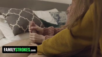 Perv stepmom and stepdad expose their naughty stepdaughter Jessae Rosae's sex secret