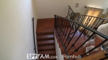 SPYFAM Step Dad Seduced Into Sexual Shower Fuck
