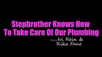 Blonde Hotties Ivi Rein & Rika Fane Need Some Cum to Fill Their Leaky Pipes