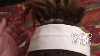 Dreadlocked Teen (18+)'s Hairy Audition Delights with Blowjob