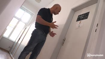 Christian Clay's Surprise Fuck at HornyHostel - Huge Cock for Busty Blonde