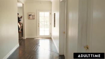 ADULT TIME - Sex Addict Babe Julia James SQUIRTS On Stepdad By Accident During Sneaky Masturbation