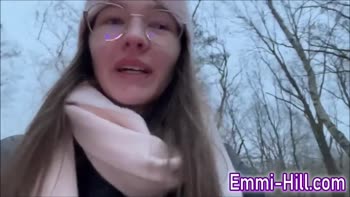 Teen (18+) EmmiHill's Public Pissing Spree at the Kino