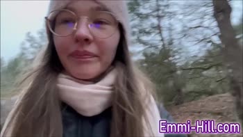 Teen (18+) EmmiHill's Public Pissing Spree at the Kino