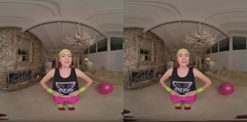 Freya Parker's Intense Yoga Pants Workout: 60FPS VR POV