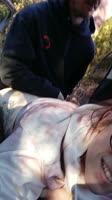 Glitterbdsm's Wild College Blonde in Doggystyle Outdoor Rough Sex