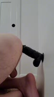 DaddiesProMilk - Milked Orgasms Riding Massive Wall Dildo