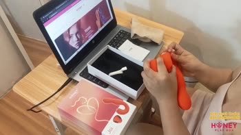 Filipina Porn Video Teases with Vibrating Licker Toy Orgasm
