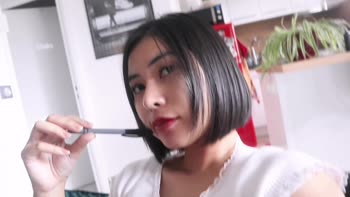 FahthaiModel's Sultry French Lesson: Thai Girl's First Creampie