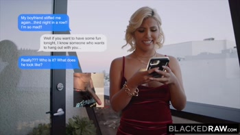 BLACKEDRAW Blonde MILF Carlita Ditches Boyfriend For BBC