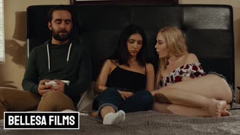 Logan Pierce - Blonde Bombshells Share a Stud in Sensual FFM Threesome
