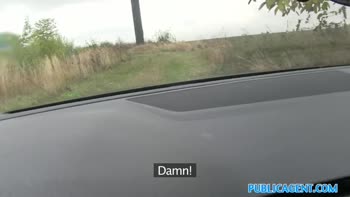 PublicAgent Hot Brunette MILF Gets Fucked Hard for Cash on Car Bonnet