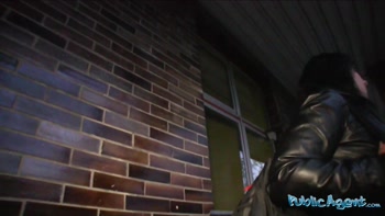 Public Agent - nervous cheating girlfriend has real and risky outdoor sex