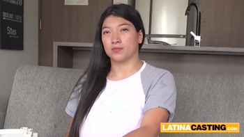 Asian Latina's Deep Throat Blowjob Ends in Wild Titty Frenzy