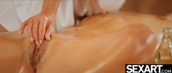 Lorena Garcia & Miela's Sultry Oil-Soaked Massage Meld